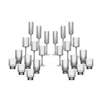 GLAS-SET Linje 24er-Set - Transparent - Transparent, Keramik - Björn