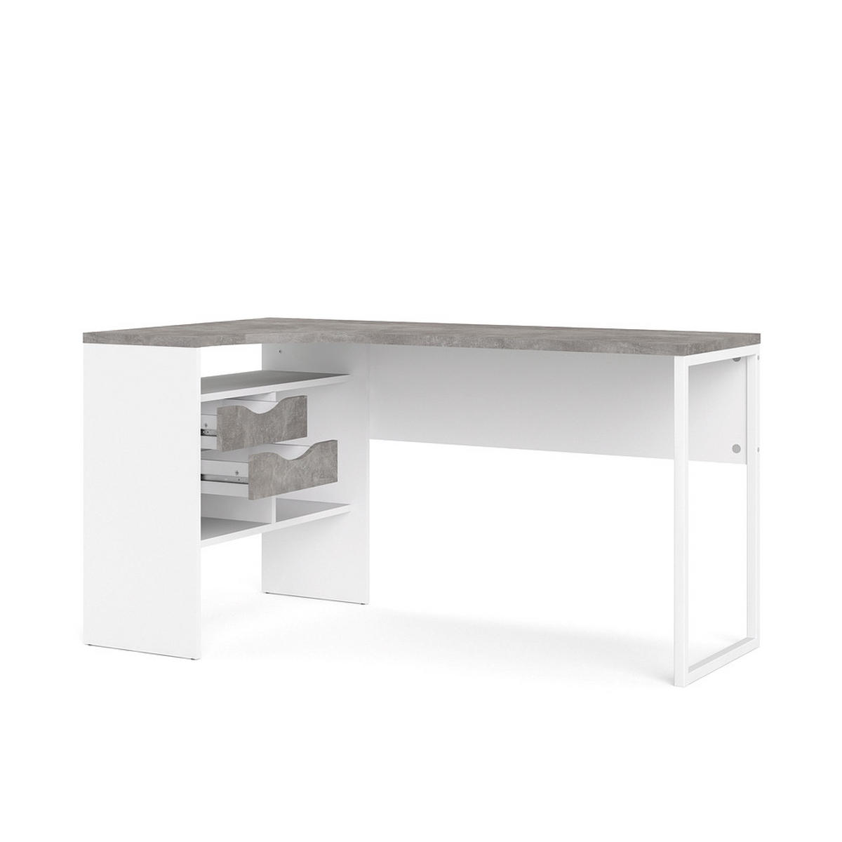 SCHREIBTISCH Weiß - Weiß, Holzwerkstoff (81/145/77cm) - ebuy24