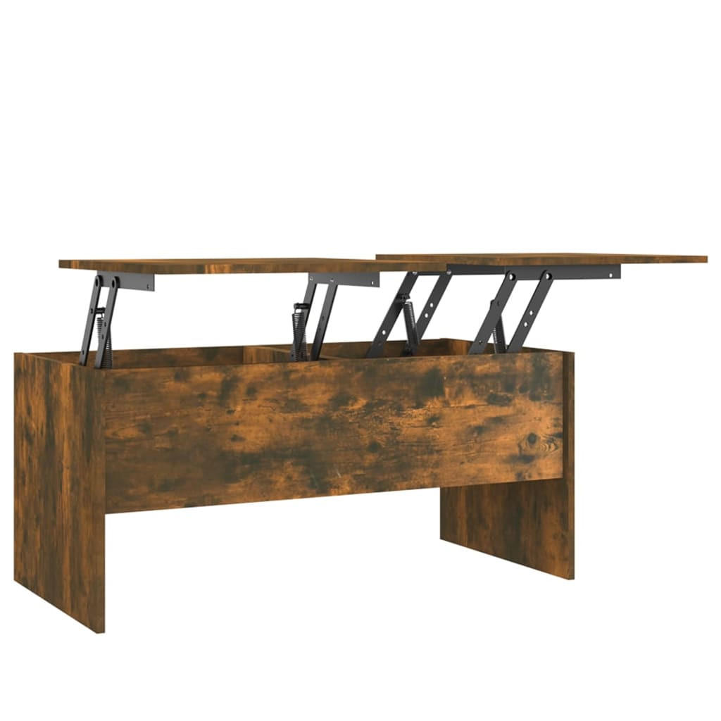 COUCHTISCH Räuchereiche 102x50,5x46,5 cm Holzwerkstoff - Braun, Holzwerkstoff (102/50.5/46.5cm) - furnicato