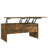 COUCHTISCH Räuchereiche 102x50,5x46,5 cm Holzwerkstoff - Braun, Holzwerkstoff (102/50.5/46.5cm) - furnicato