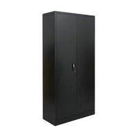 FLÜGELTÜRENSCHRANK Elephant 180x80x40cm 4 Ebenen Schwarz - Schwarz, Metall (80/180/40cm) - PROREGAL