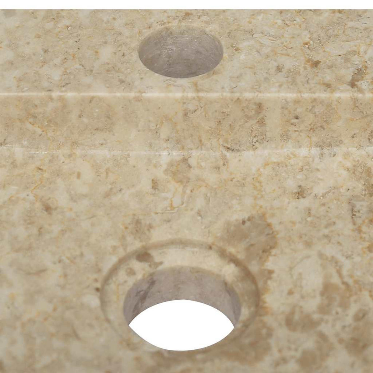 WASCHBECKEN Latham 38/24/6.5 cm - Creme, Stein (38/6.5/24cm) - Nettlife