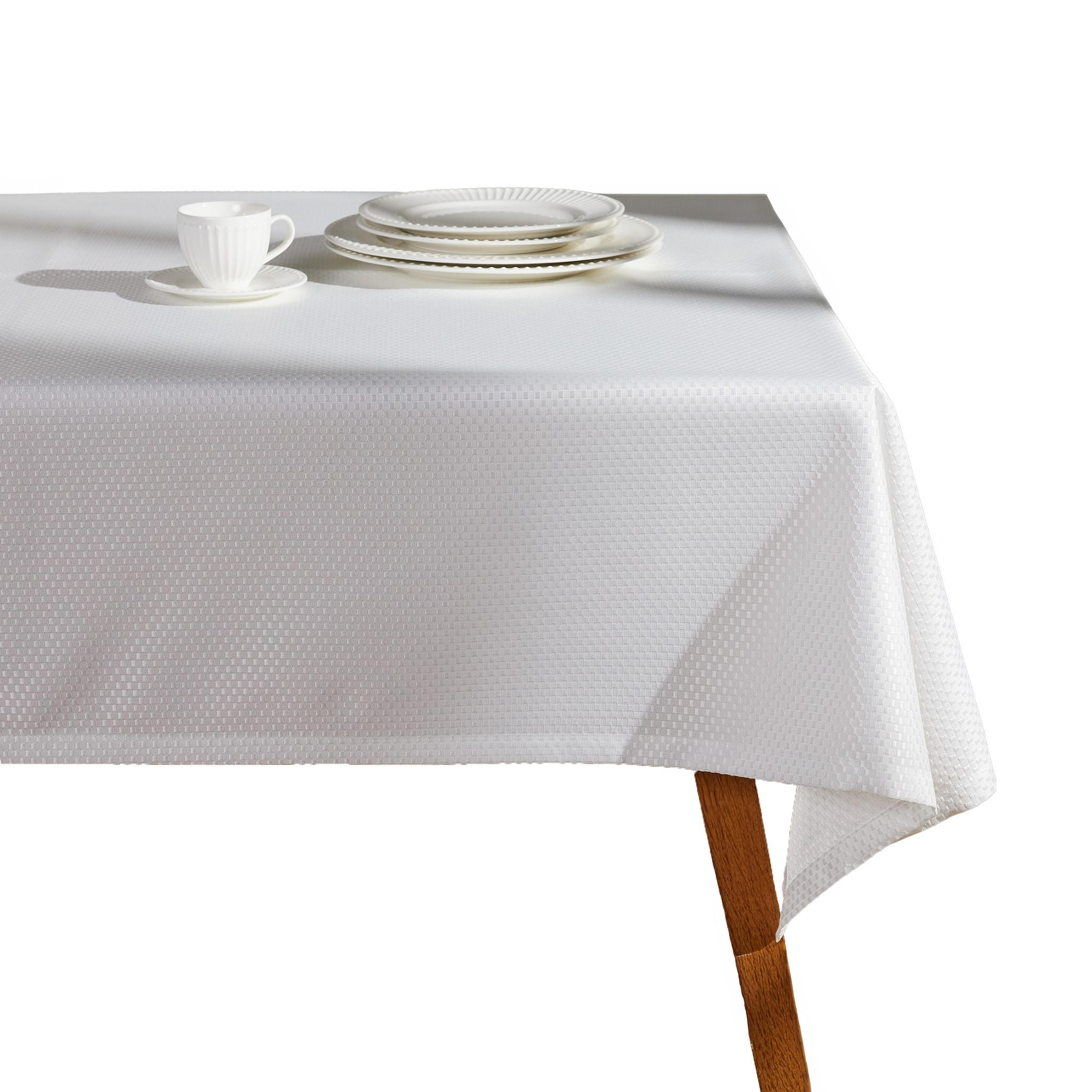 TISCHDECKE Arpuro - Weiß, Textil (220/150/1cm) - home&you