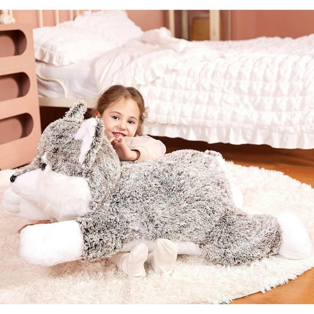 STOFFTIER Wolf 78 cm - Multicolor, Textil (35/78cm)