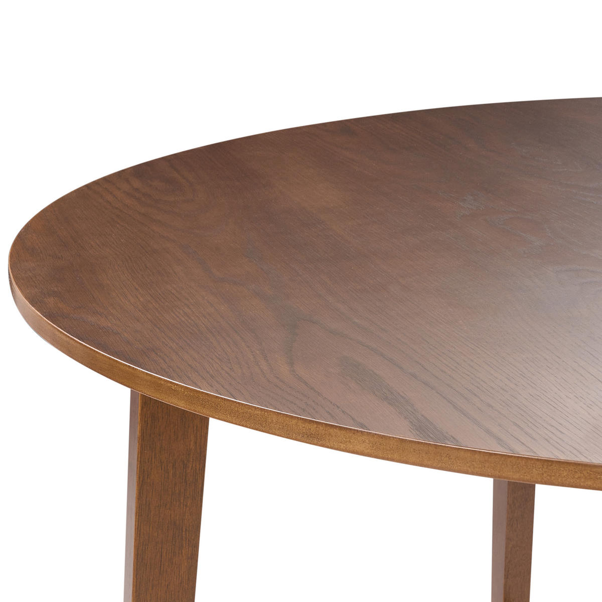 JÍDELNÍ STŮL Tmavý Dub 140/140 cm Waipori - hnědá, kompozitní dřevo (140/140/75cm) - Beliani