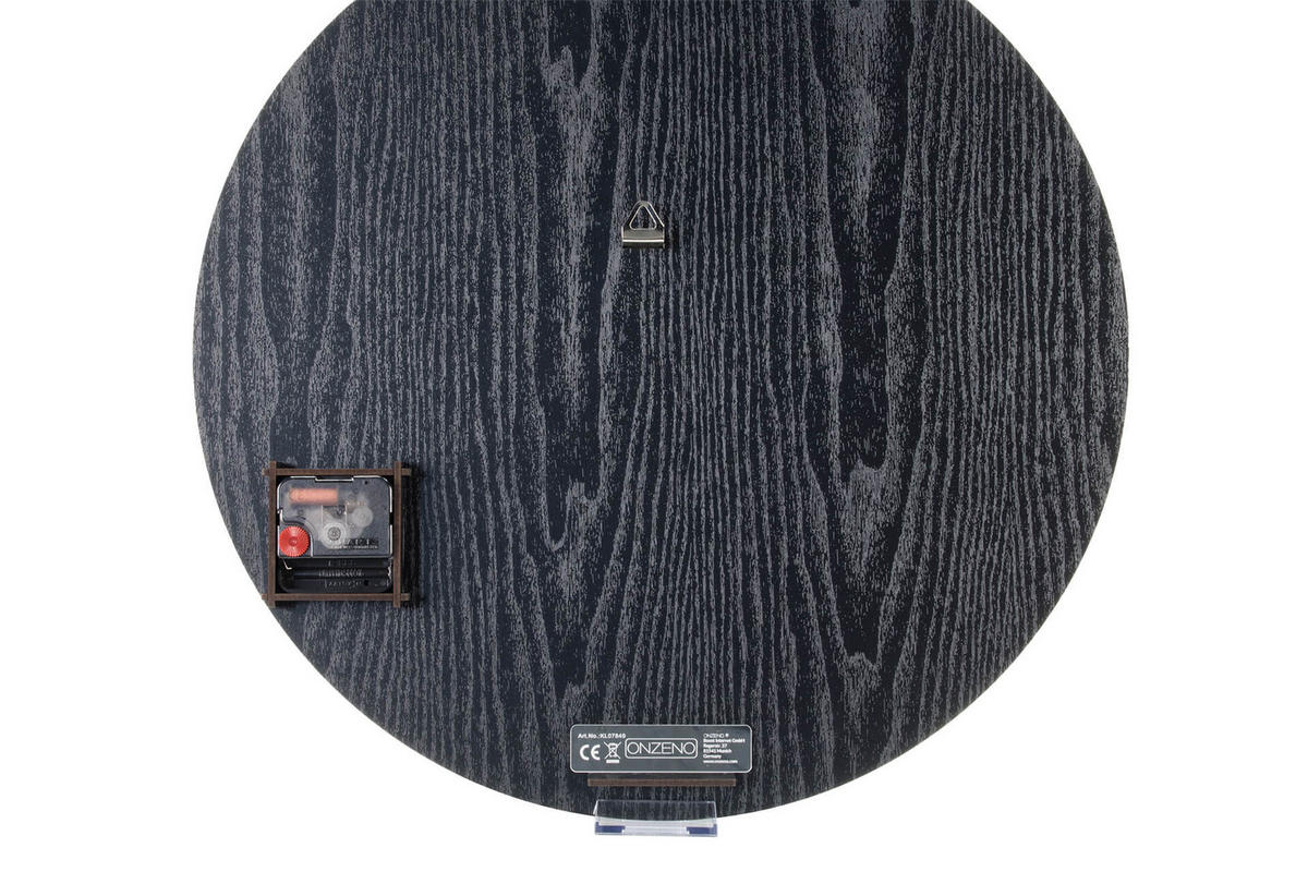 WANDUHR Design Weiß 60/53 cm - Weiß, Holzwerkstoff/Kunststoff (0.92/53/1cm) - ONZENO