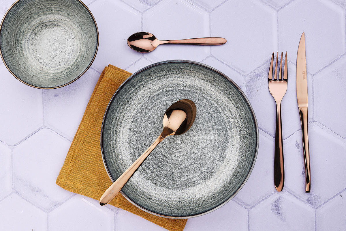 LÖFFEL 6er-Set Kaja - Kupfer - Kupferfarben, Metall - Björn