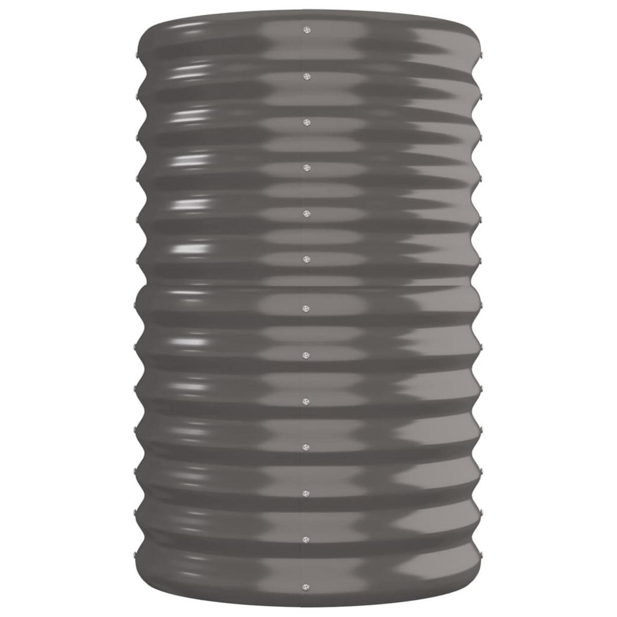 HOCHBEET Verzinkter Stahl 260/40/68 Cm Grau - Grau, Metall (260/68/40cm) - vidaXL