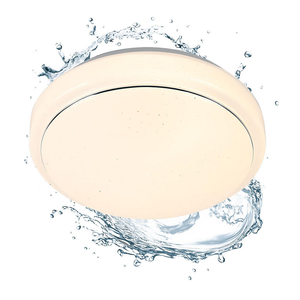 LED DECKENLEUCHTE Weiß Kunststoff - Weiß, Metall (28/28/8.5cm) - Briloner