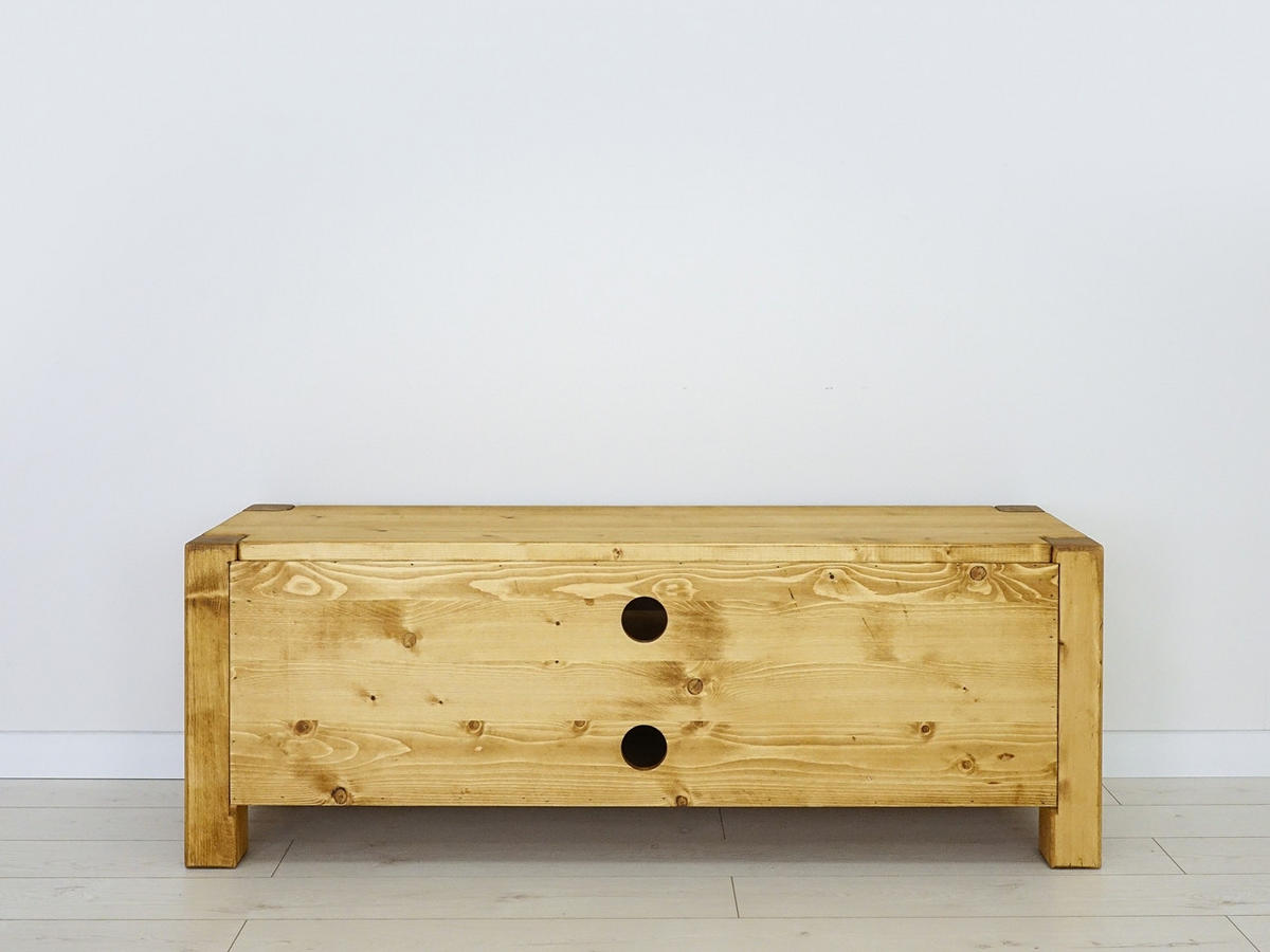 TV-SCHRANK aus Massivholz Sara - Honig, Holz (140/50/42cm) - Seart