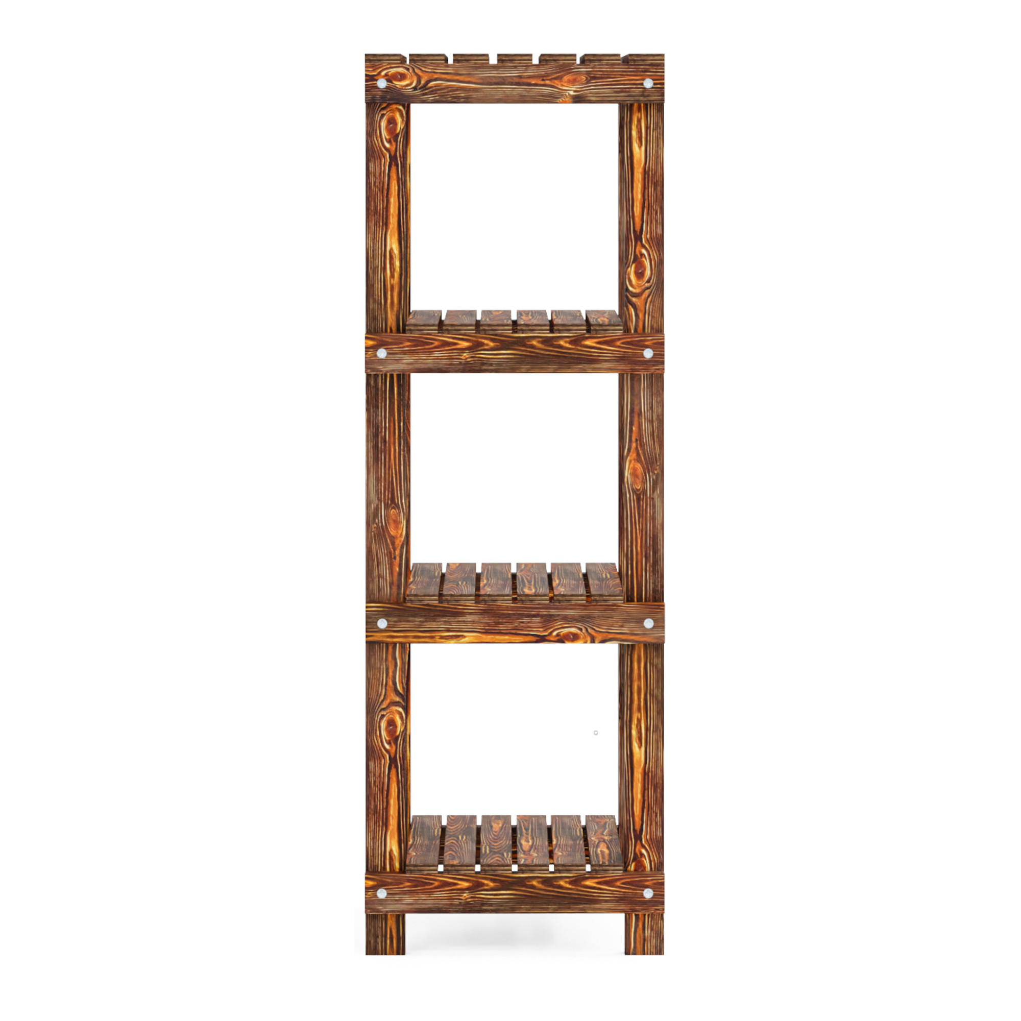 BADEZIMMERREGAL Kinnula - Dunkelbraun, Holz (30/90/30cm) - [en.casa]