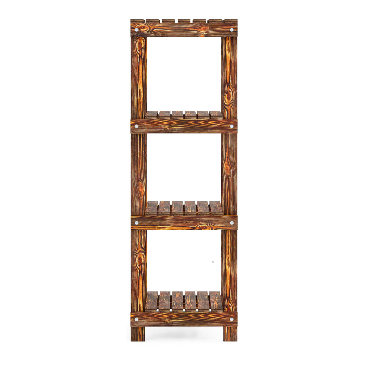 BADEZIMMERREGAL Kinnula - Dunkelbraun, Holz (30/90/30cm) - [en.casa]