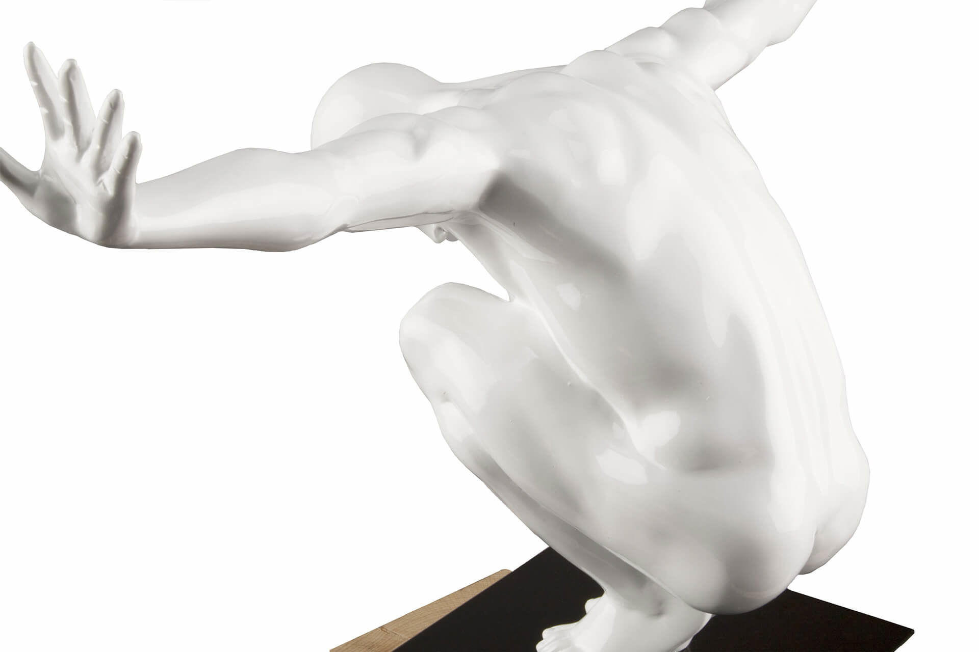 SKULPTUR Jeden Moment - Weiß, Stein (30/30/13cm)