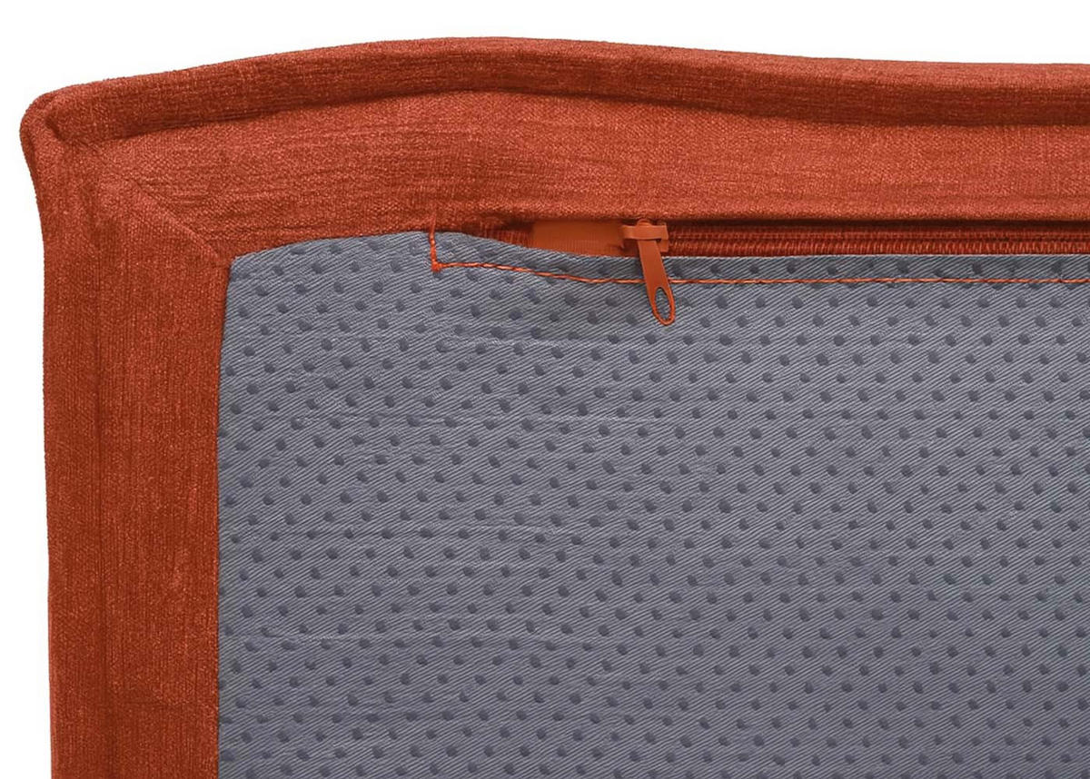 2-SEDEŽNA ZOFANJA Orange - oranžna, tekstil (194/63/97cm) - MCW