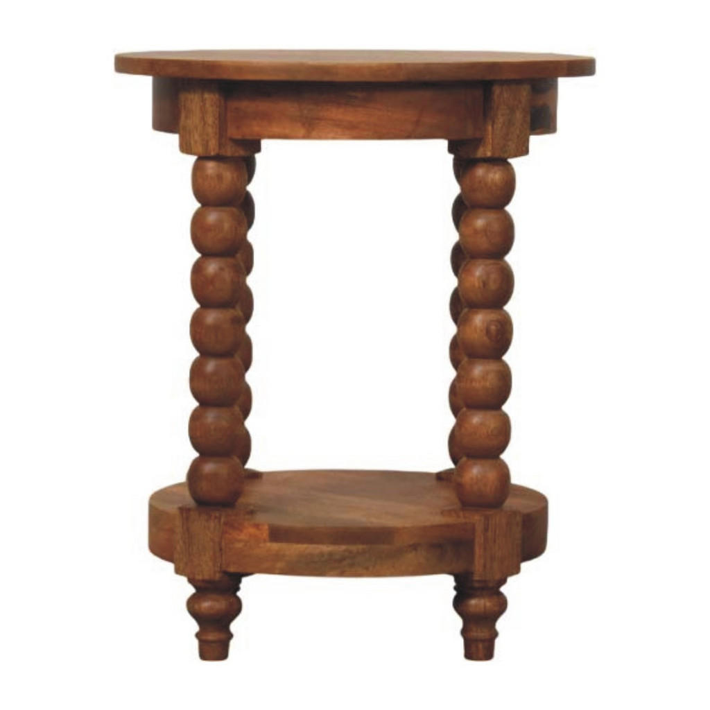 Artisan Furniture NOČNÍ STOLEK se 2 policemi, béžový