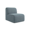 SOFAELEMENT Bouclé Stoff Blau - Blaugrau/Schwarz, Holzwerkstoff/Kunststoff (70/75/94cm) - Makamii