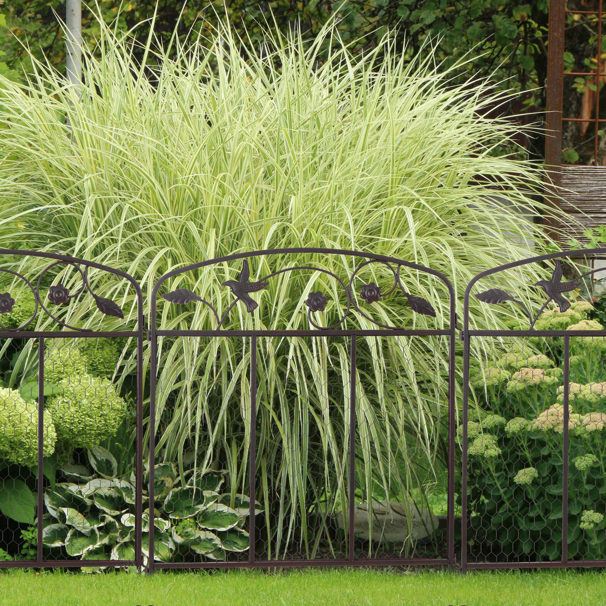 3xBEETEINFASSUNG - Dunkelbraun, Metall (63/79/1.5cm) - Relaxdays