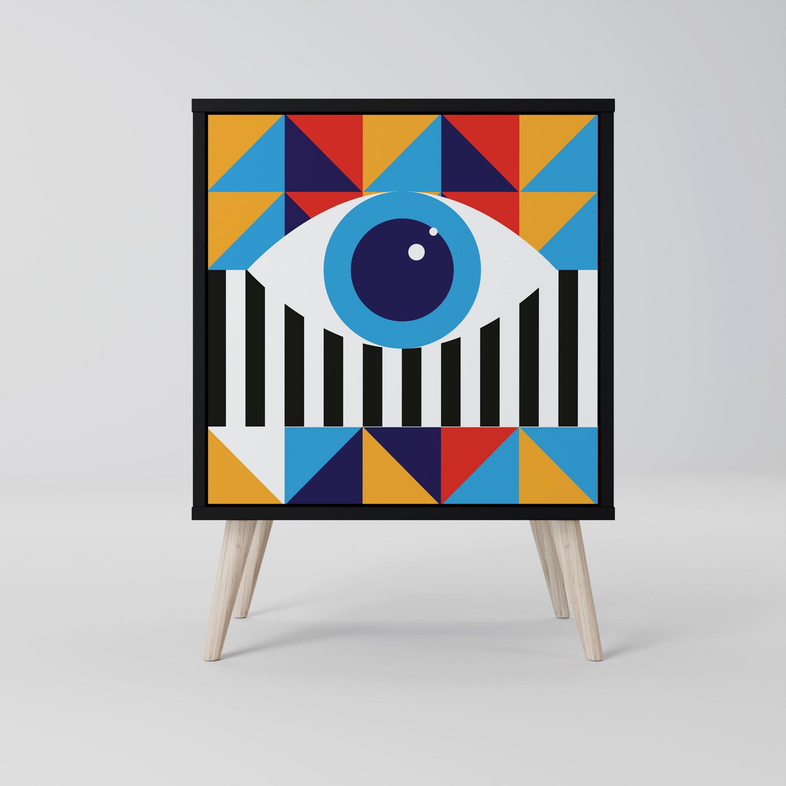 SpaceRebels Sideboard Schwarz 57.5x77.5x42 cm