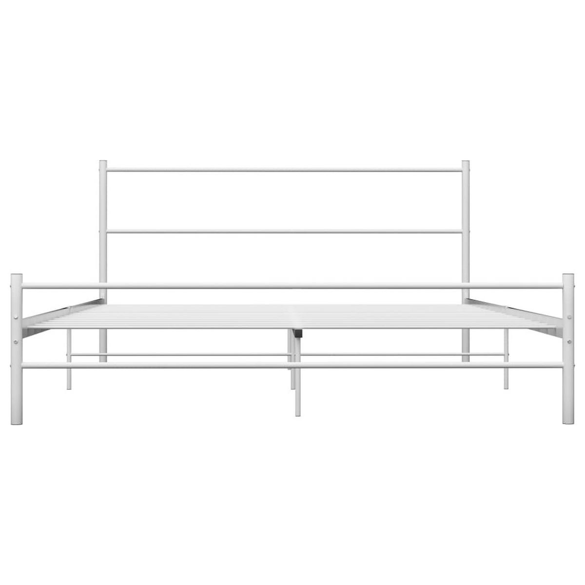 METALLBETT Hettinger 147/209 cm - Weiß, Metall (140/200cm) - Nettlife