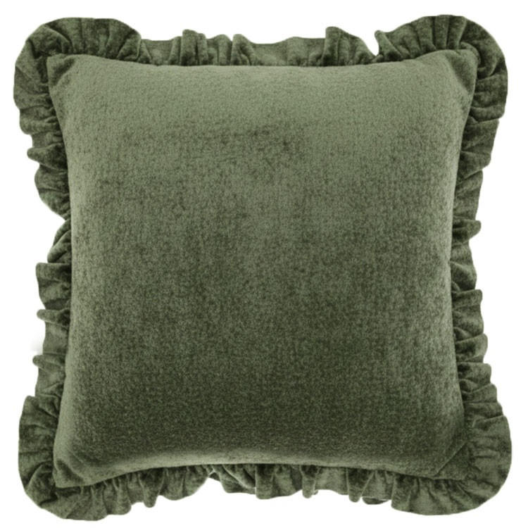 KISSEN Mindy - Grün - 45/45/ cm - Grün, Textil (45/45cm) - Unique Living