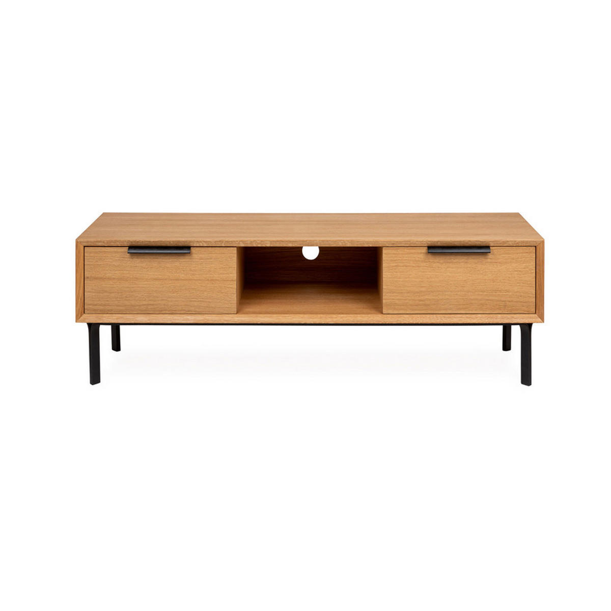 TV-MÖBEL Bergen, Natur Massiveiche - Beige, Holz (200/45/43cm) - WOODEK