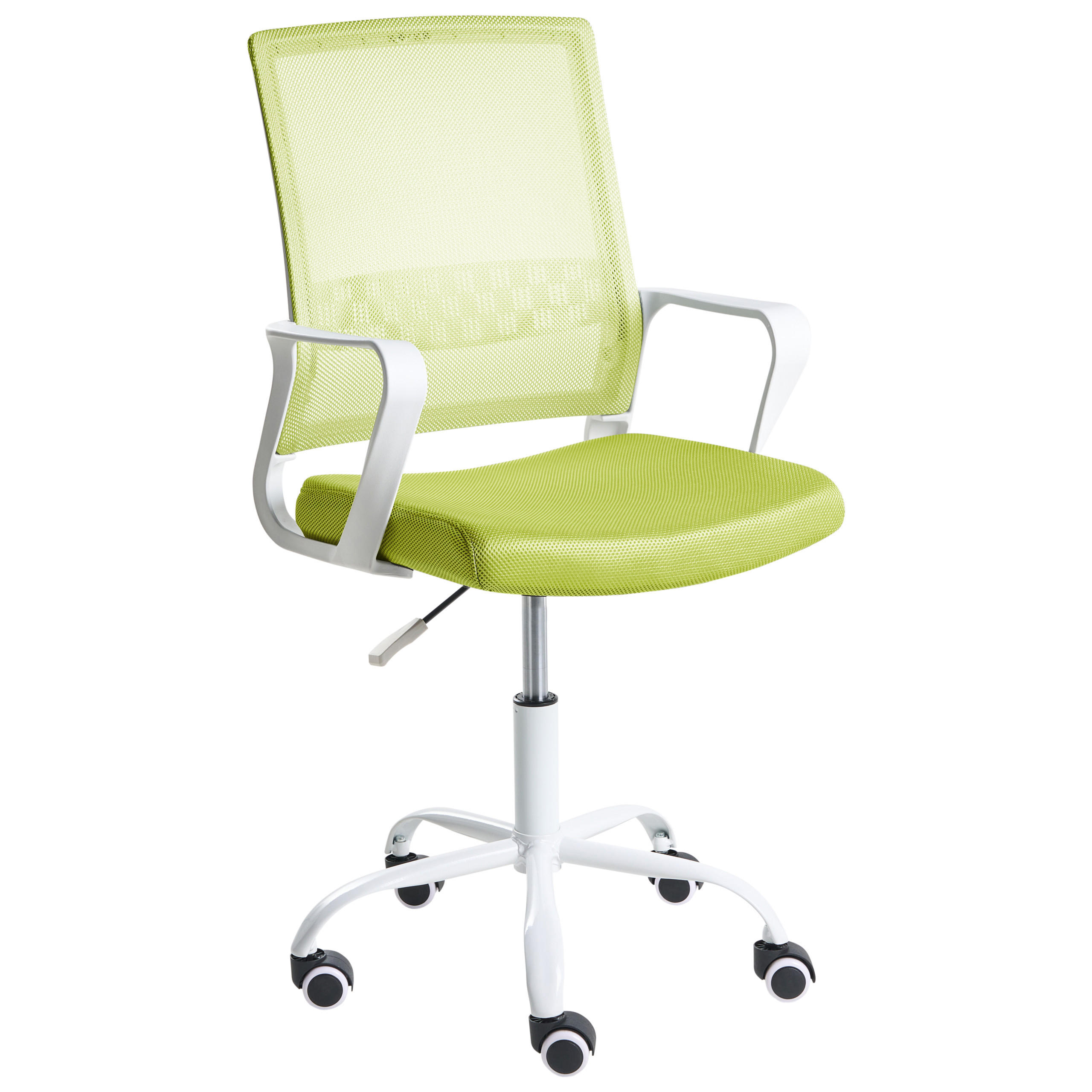 BÜROSTUHL Limettengrün Ease - Limette, Textil (54/94/54cm) - Beliani