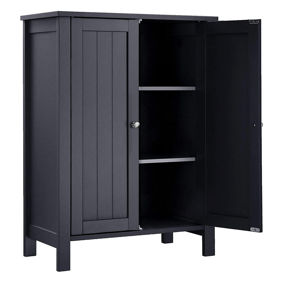 BADEZIMMERSCHRANK - Grau, Holzwerkstoff (30/80/60cm) - Hansiro