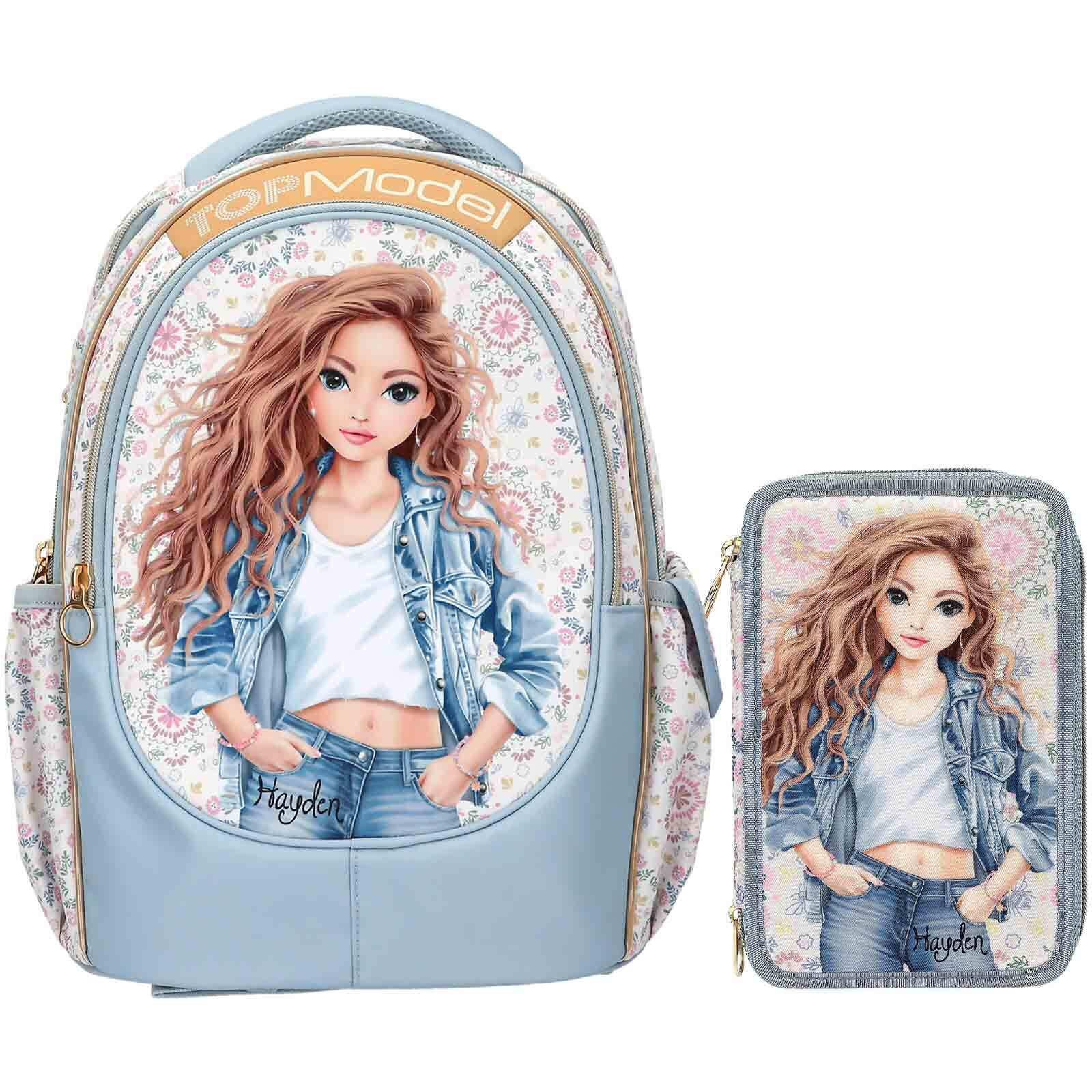 SCHUL-SET FESTIVAL FUN TOPModel hellblau 2er Set - Hellblau, Textil (2/2cm) - Depesche Germany