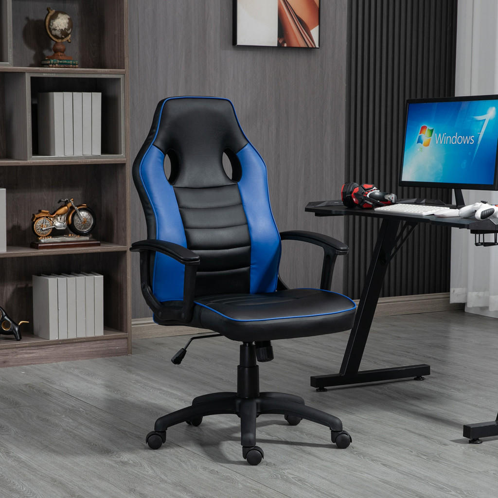 Thumbnail - Svita Gamingstuhl, Blau, Kunststoff, 1-Sitzer, 63x107x66 cm, Kinder- & Jugendzimmer, Jugendmöbel, Gamingstühle