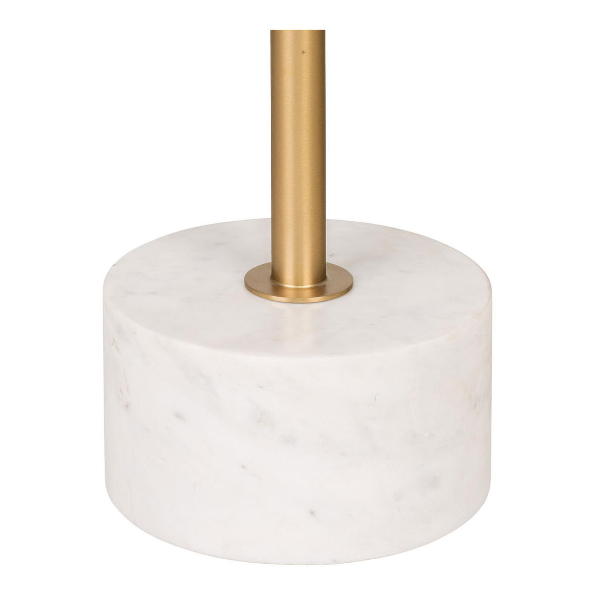 BEISTELLTISCH Lecco Marmor, Stahl Messing / Marmor - Messingfarben, Metall (51/51/52cm) - tinkaro