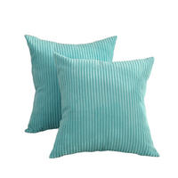 KISSENHÜLLE Plüsch hellblau 45*45cm - Hellblau, Textil (45/45cm) - Kaket