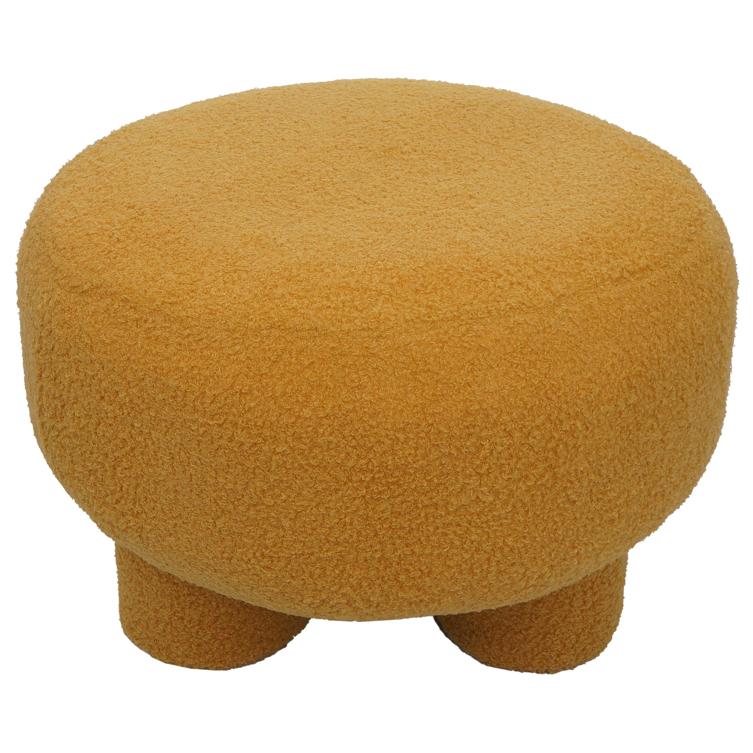 HOCKER Gelb - Gelb, Textil (55/40/55cm) - MCW