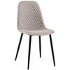 STUHL Stoff Grau - Schwarz/Grau, Textil/Metall (44/88/54cm) - CLP