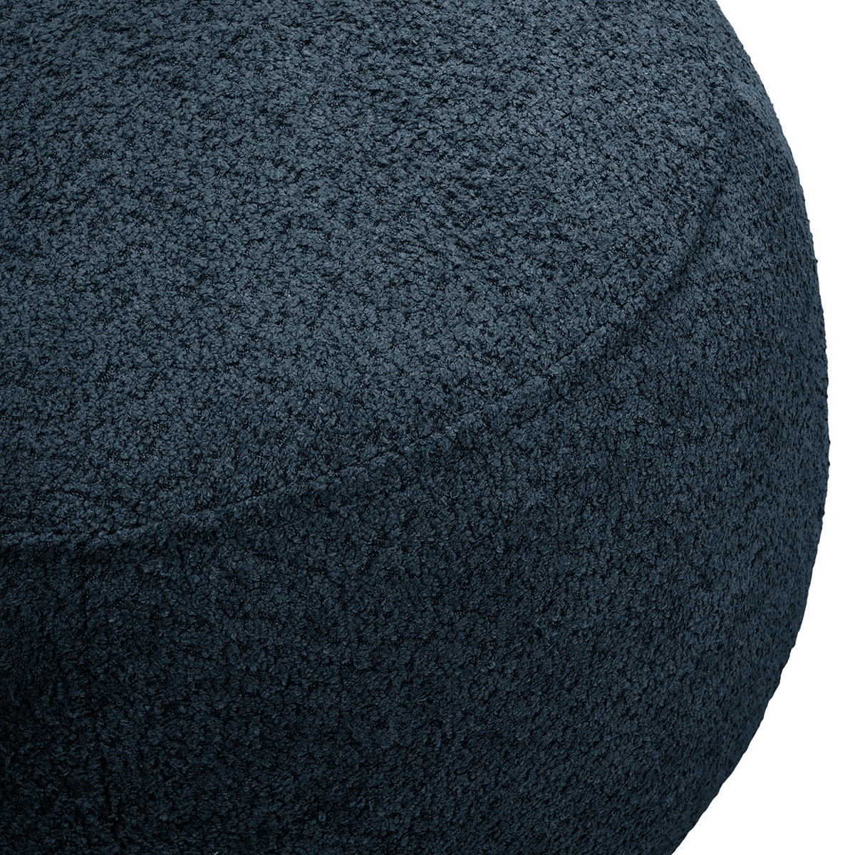 POLSTERHOCKER - Schwarz/Dunkelblau, Kunststoff/Textil (59/45/59cm) - home24