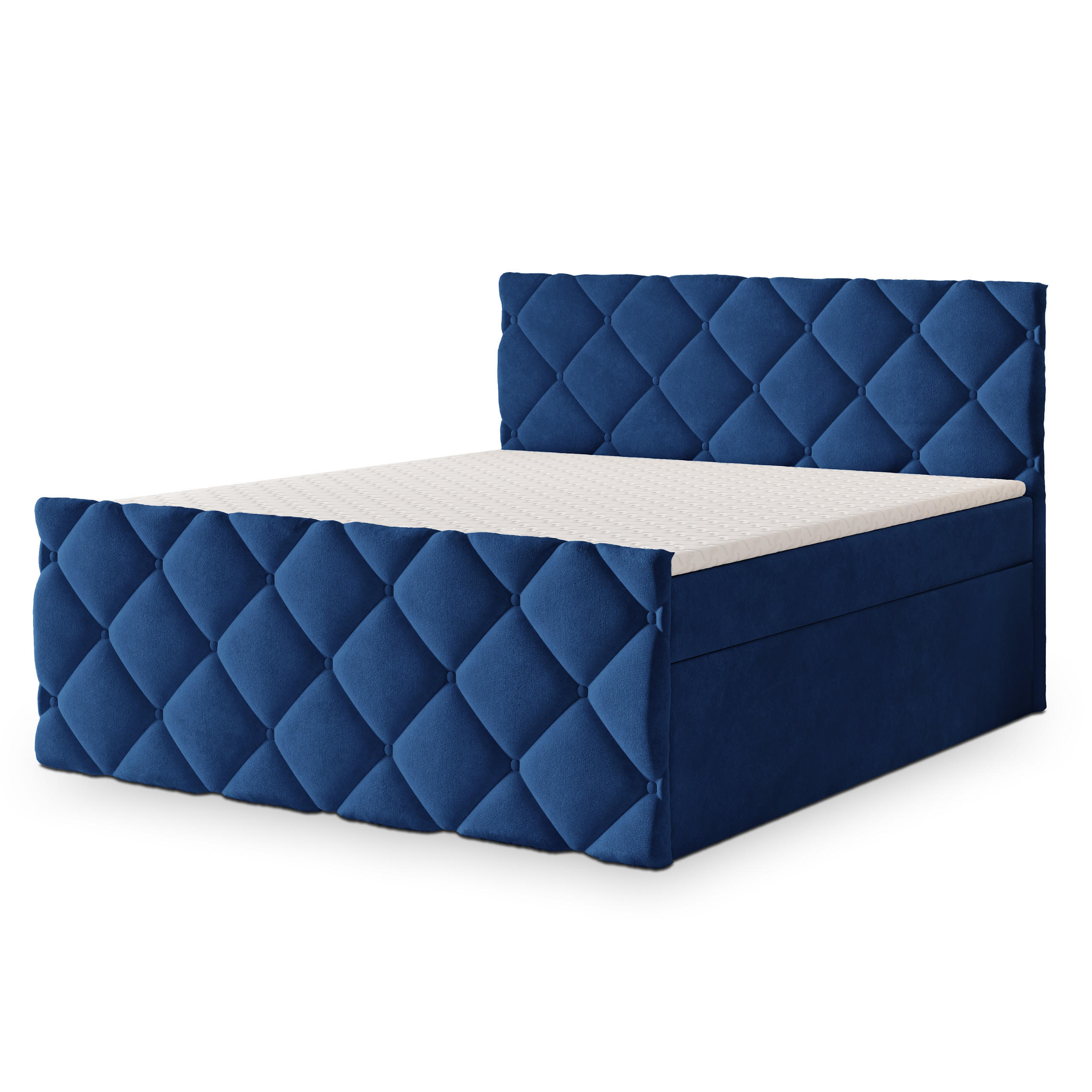 Masseno Boxbett Blau 140x200 cm