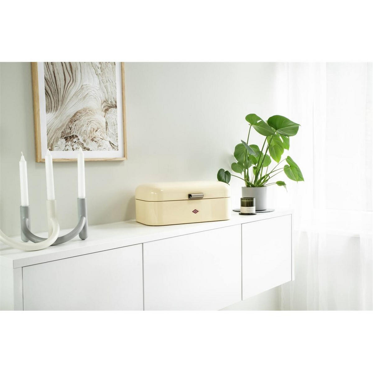 FRÜHSTÜCKSBOX Grandy Mandel - Beige, Metall (42/17/22cm) - Wesco