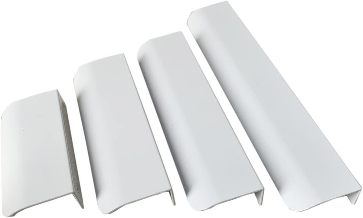 MÖBELGRIFF 4er-Set - Weiß, Metall (4/1.8/8cm)