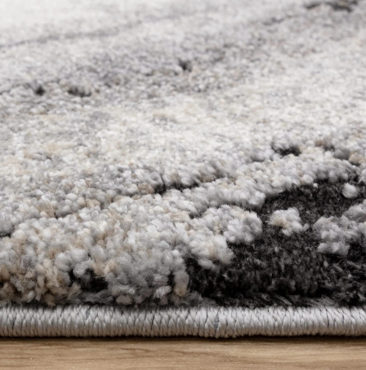 TEPPICH Flachgewebe HAVEN Grau 120 x 170 cm - Grau, Textil (120/170cm) - Novatrend