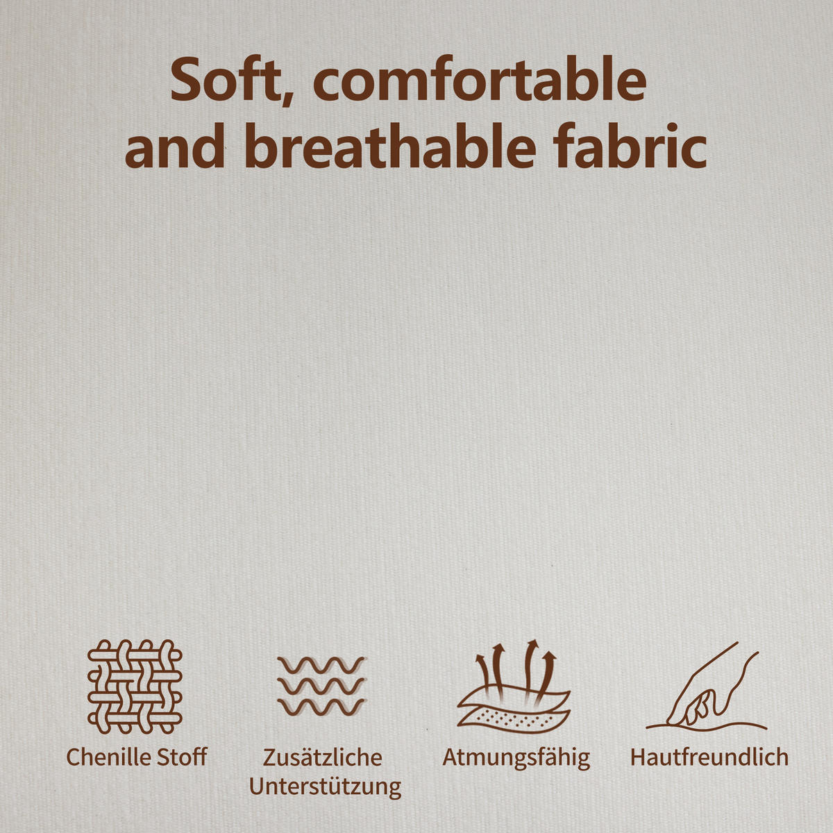 SOFA Chenille Dunkelgrün mit Seitentaschen - Weiß, Holzwerkstoff/Textil (96/90/92cm) - WISHDOR