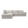 ECKSOFA Eckcouch Monica L-form, Beige - Hellgrau, Textil (224/314cm) - Fedve