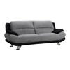 SOFA ohne Schlafmöglichkeit - -Sitzer - Stoff, Stoff - Schwarz, Grau - - Schwarz, Textil (200/89/91cm) - Vente-Unique