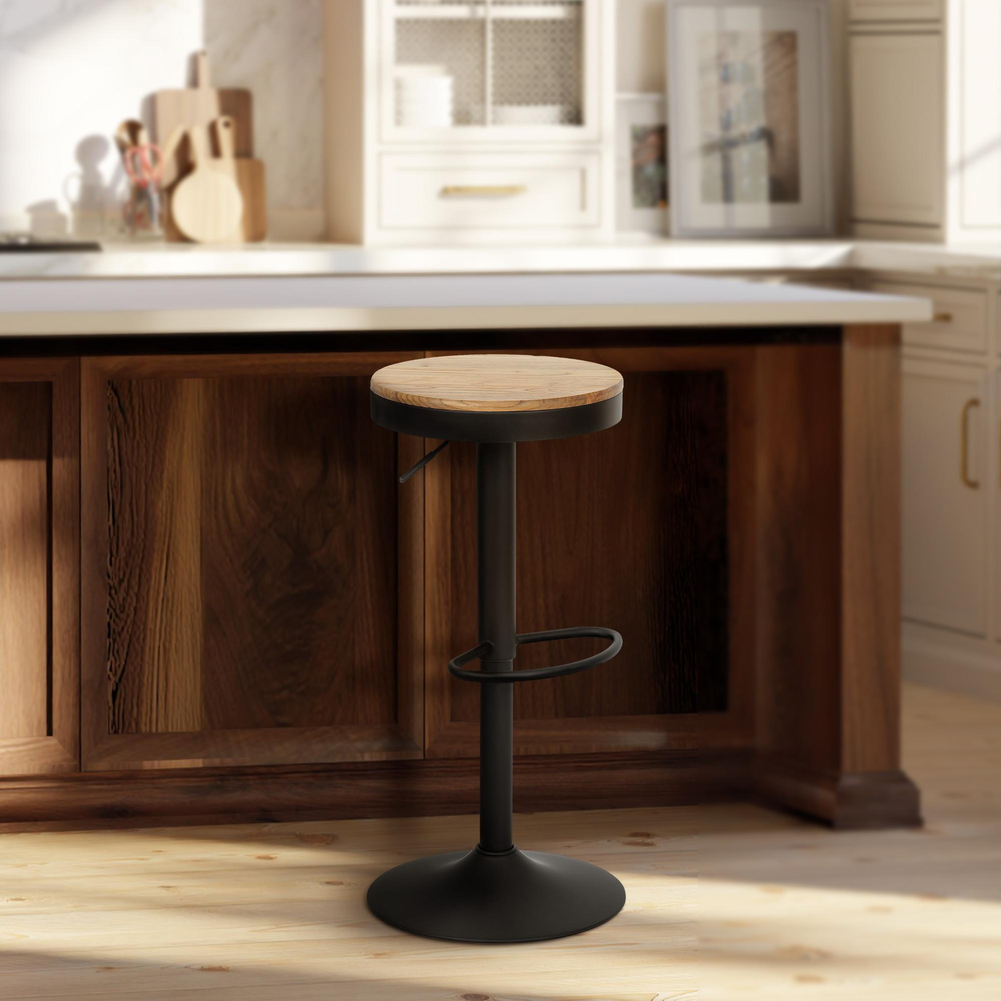 Thumbnail - Deluke Barhocker, Natur, Holz, 38.5x58x38.5 cm, Esszimmer, Barmöbel, Barhocker