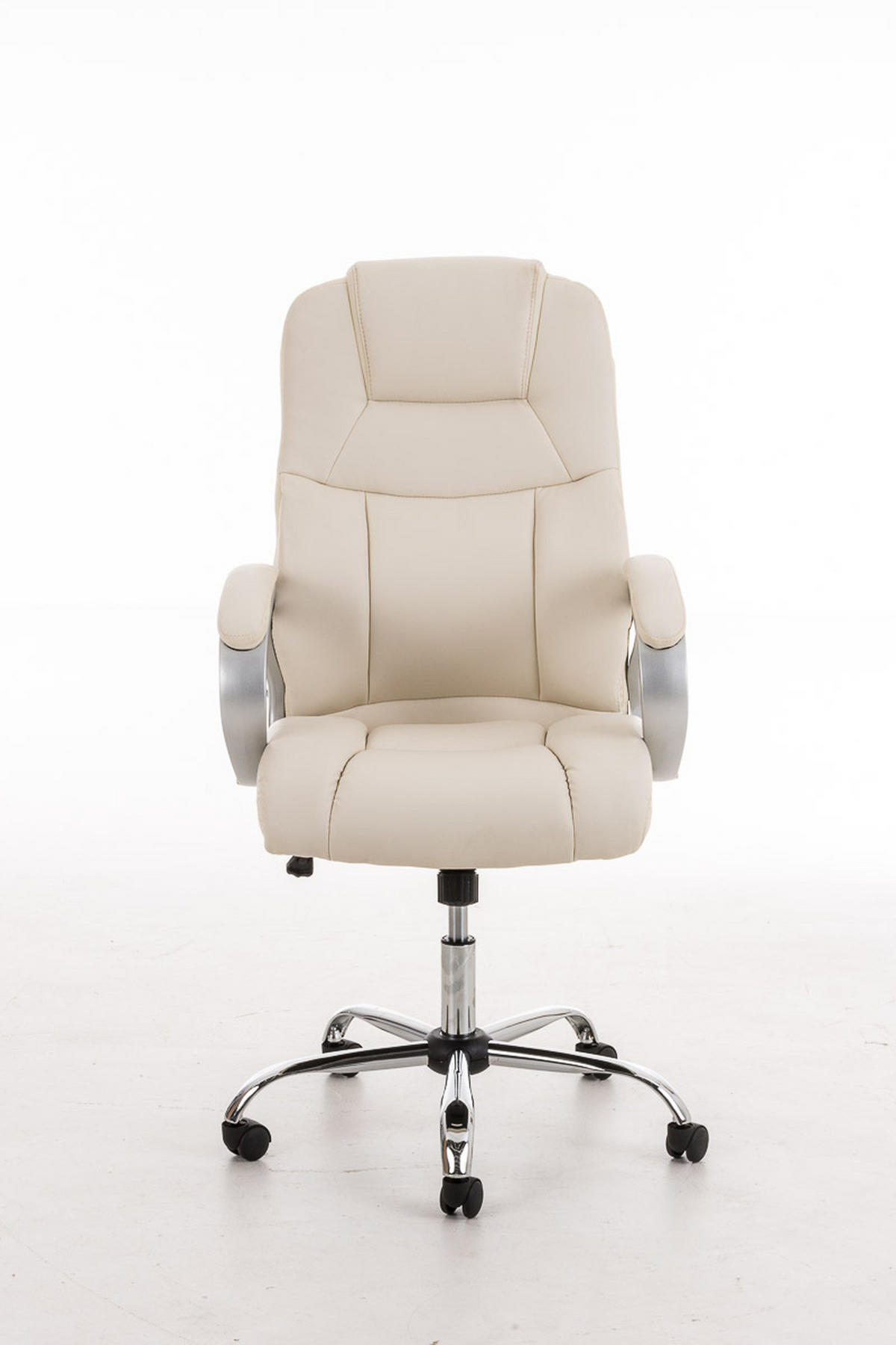 BÜROSTUHL Apodo Two, Kunstleder Creme - Creme, Textil/Metall (66/122/70cm) - TPFLiving