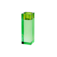 TEELICHTHALTER Sari L, Kristallglas, Grün, 14 cm - Grün, Glas (19cm) - Gift Company