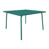 GARTENTISCH quadratisch - L. 120 cm - Metall - Blau - MIRMANDE von MYLIA - Blau, Metall (120/120/75cm) - Vente-Unique