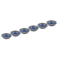 SCHALE (6er Set) Sumatra - Blau, Keramik (14/14/4cm) - BUTLERS