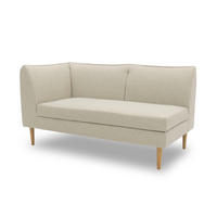 GARTENLOUNGE-SOFA 2-Sitzer Links Braelyn 159x82x82 Outdoorbezug sand - Sandfarben, Kunststoff (159/82/82cm) - 58aufmkessel