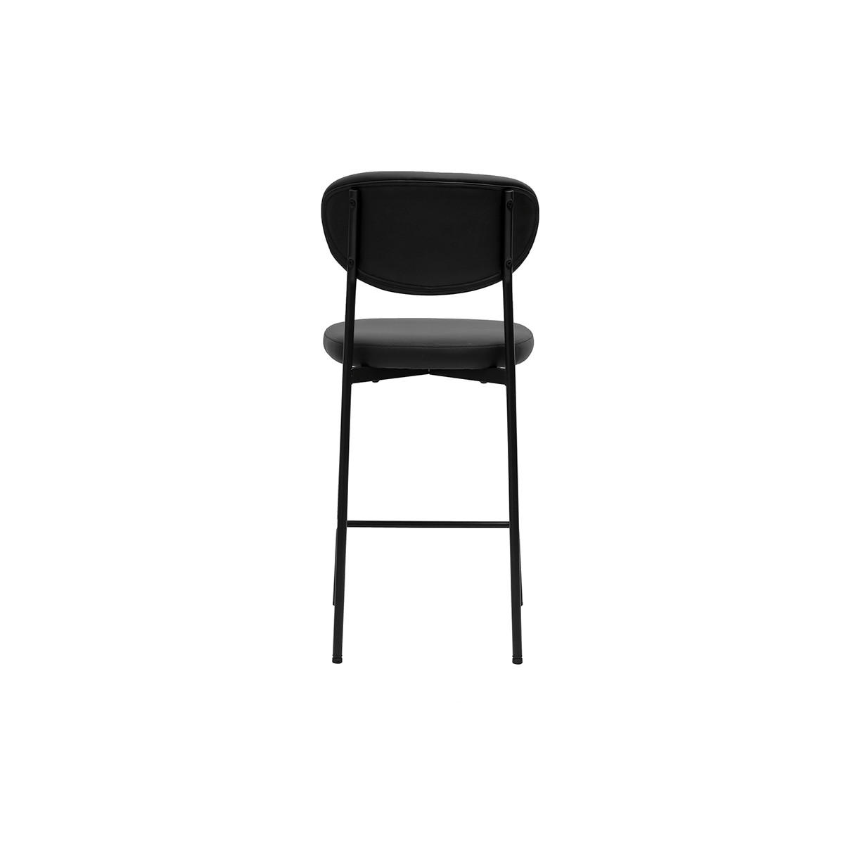 BARHOCKER H65 cm (2er-Set) BREKA - Schwarz, Kunststoff (52/96.5/44.5cm) - Miliboo