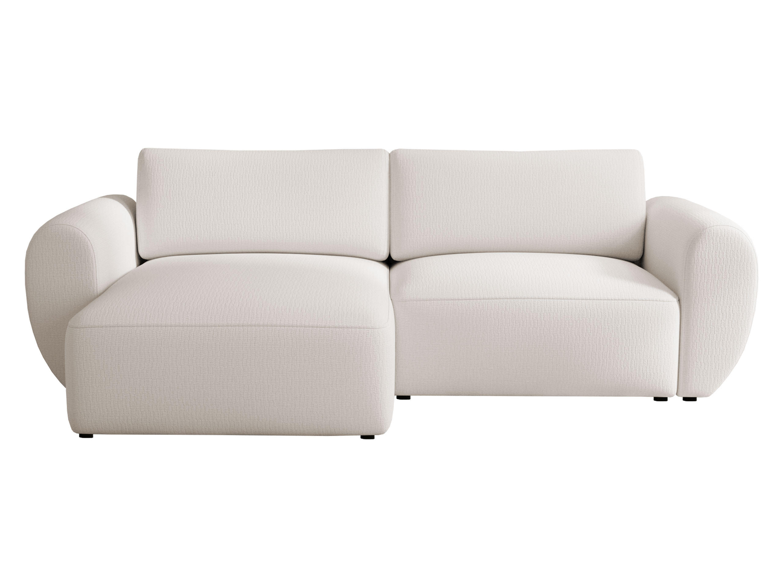 ECKSOFA Suzi - Creme/Schwarz, Holzwerkstoff/Kunststoff (147/261cm) - MIRJAN24