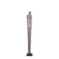 SKULPTUR Symon Schwarz 13/13/92cm - Schwarz, Metall (13/92/13cm) - PTMD Collection
